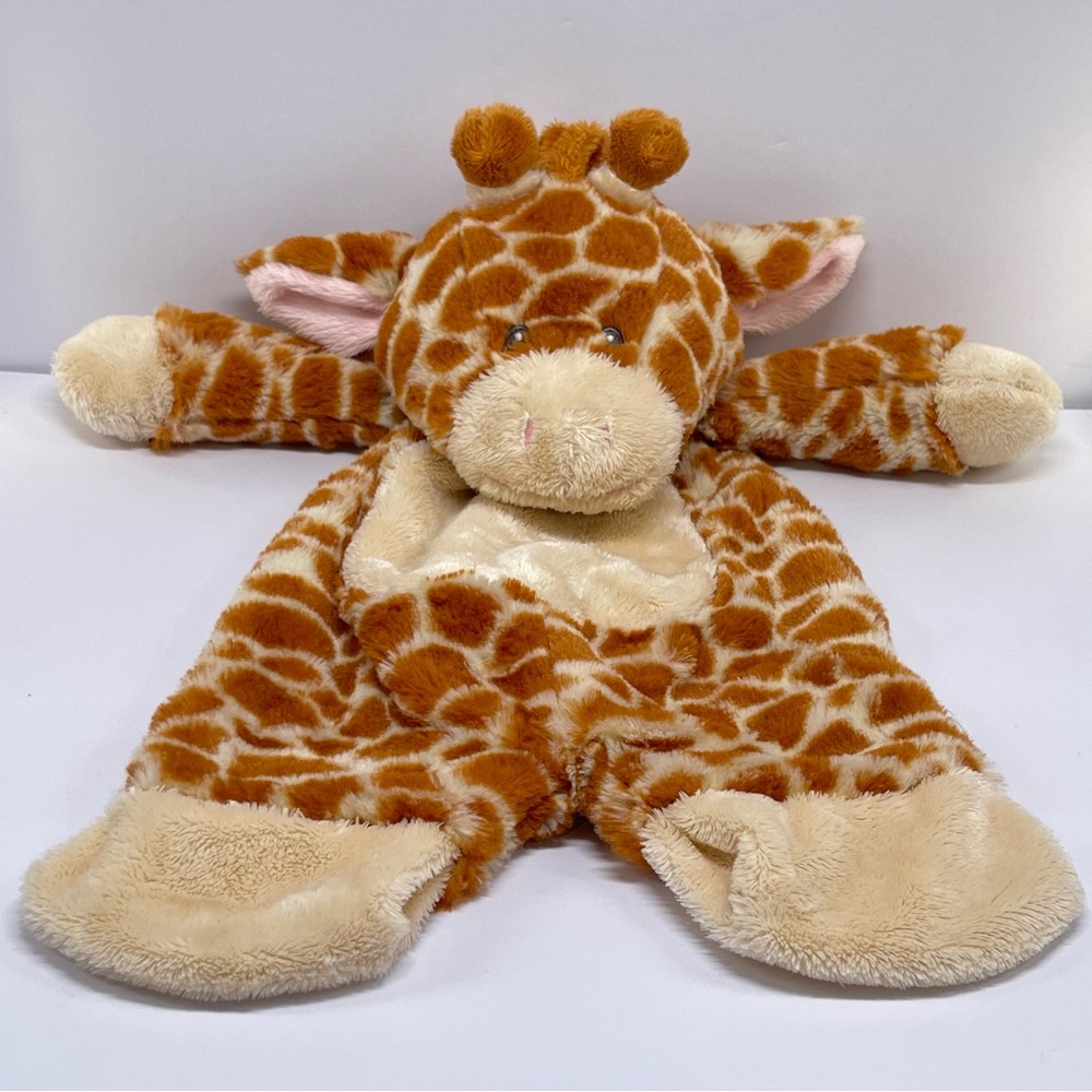 Baby Ganz Jamie Giraffe Flat Lovey Plush Flat-a-Pat Security Blanket